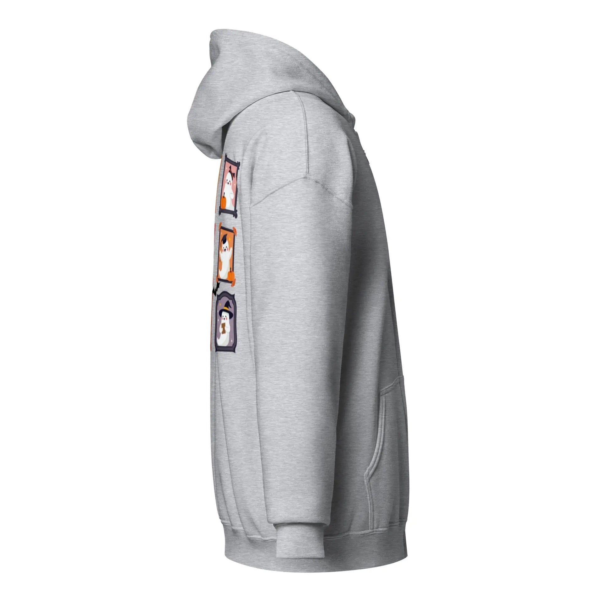 Ghost Teacher Picture Frame zip hoodie With Front and Back - TBRaring