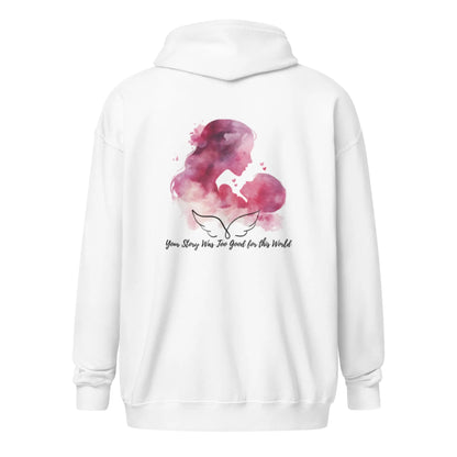 "Your Story Was too Good for This World" Bookishly Unisex heavy blend zip hoodie - TBRaring