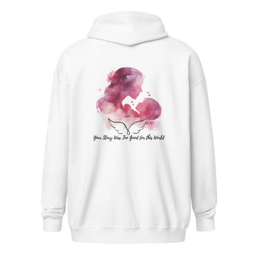 "Your Story Was too Good for This World" Bookishly Unisex heavy blend zip hoodie - TBRaring