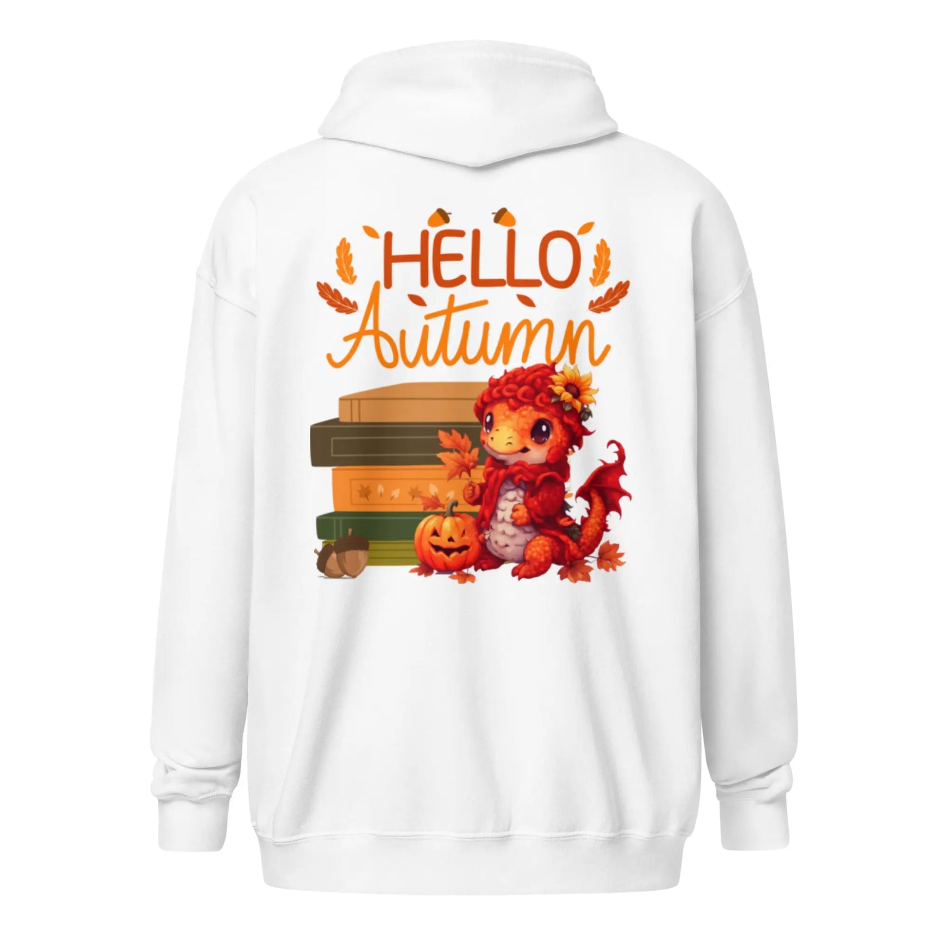 Hello Autumn Unisex heavy blend zip hoodie - TBRaring