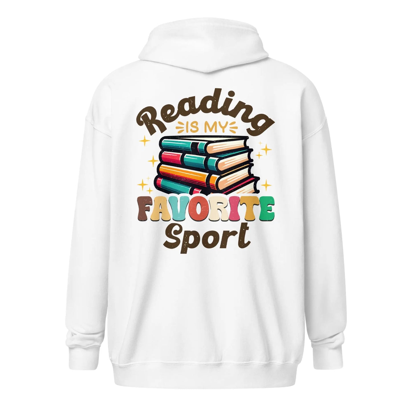 Bookish Shop "Reading Is My Favorite Sport" Unisex heavy blend zip hoodie - TBRaring