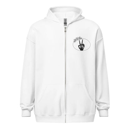 "Just a Mom Out Here Trying to Finish Her Chapter" Unisex heavy blend zip hoodie Bookish Merch - TBRaring