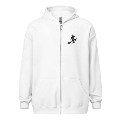 Something Wicked This Way Comes Witch zip hoodie With Front and Back Print - TBRaring