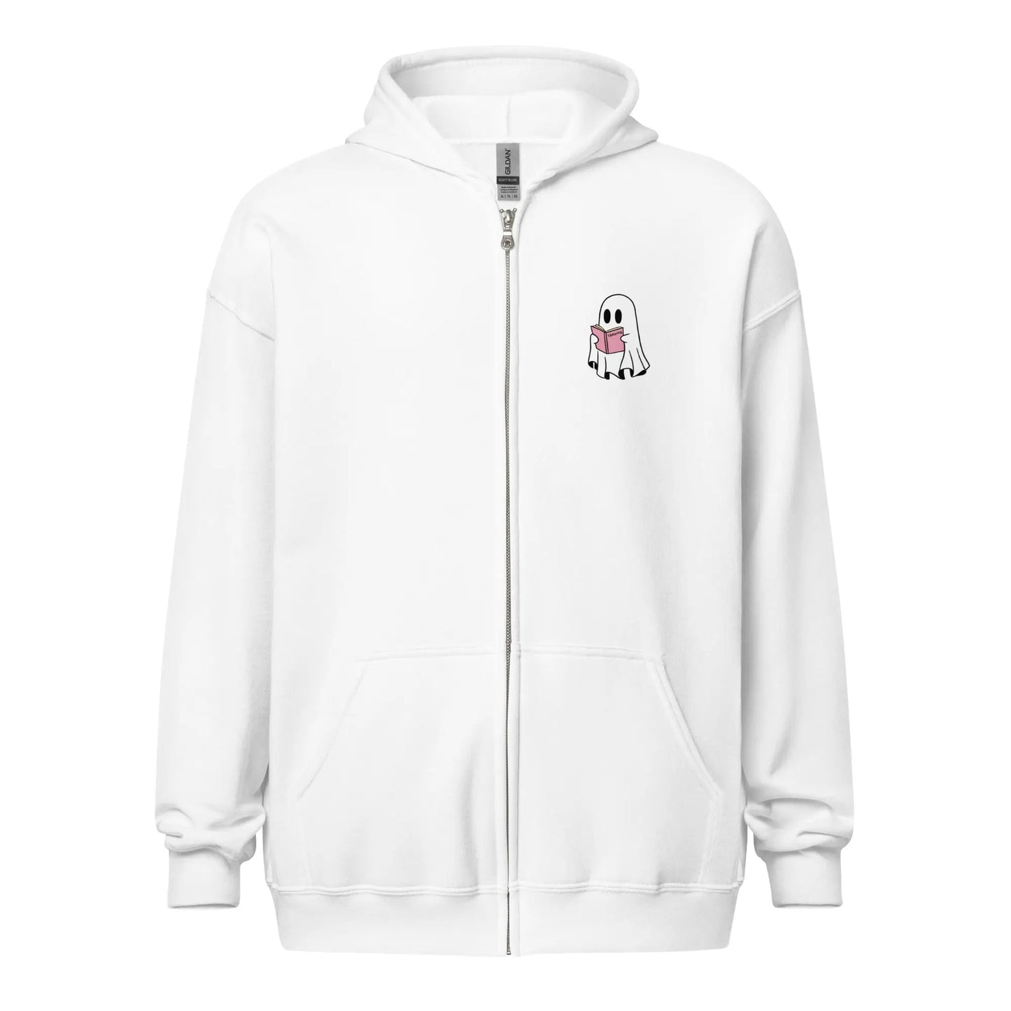 Ghost Teacher Picture Frame zip hoodie With Front and Back - TBRaring