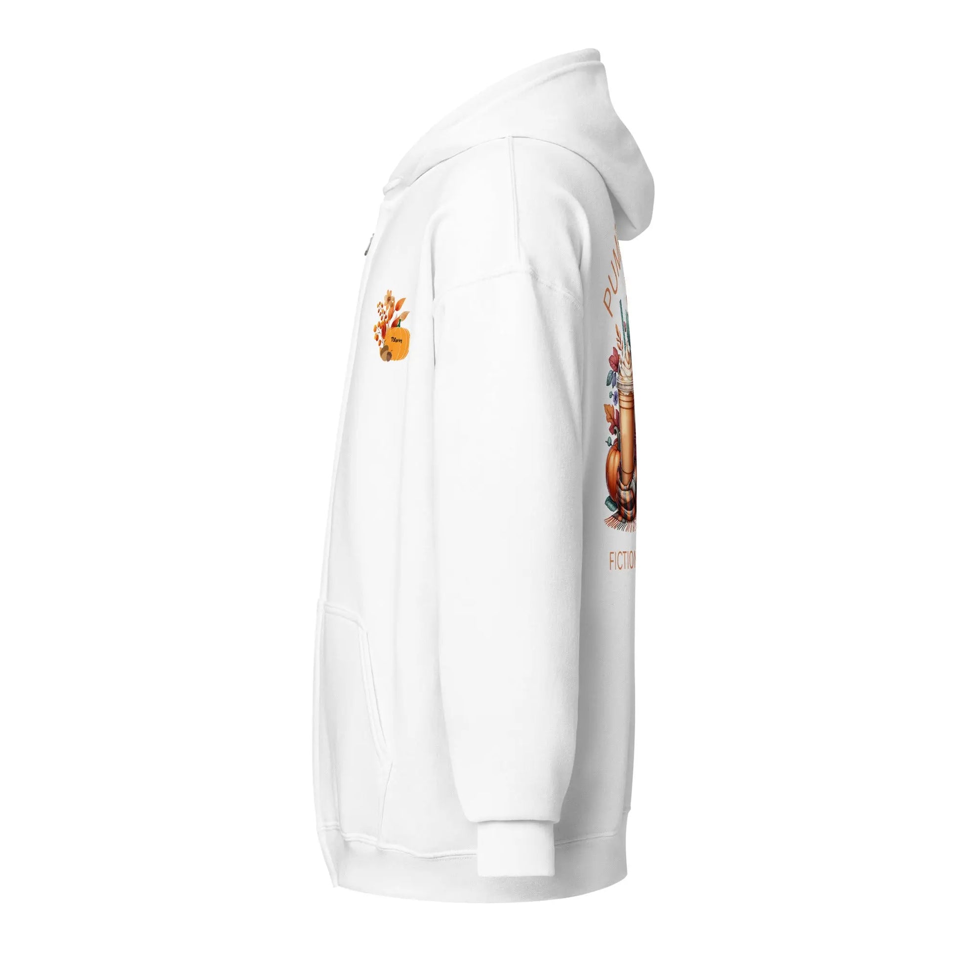Pumpkin Spice & Fictional Delights Unisex heavy blend zip hoodie - TBRaring