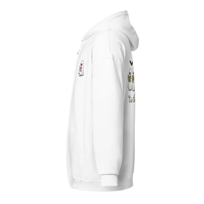 Tis The Season Ghost zip hoodie with Front and Back - TBRaring