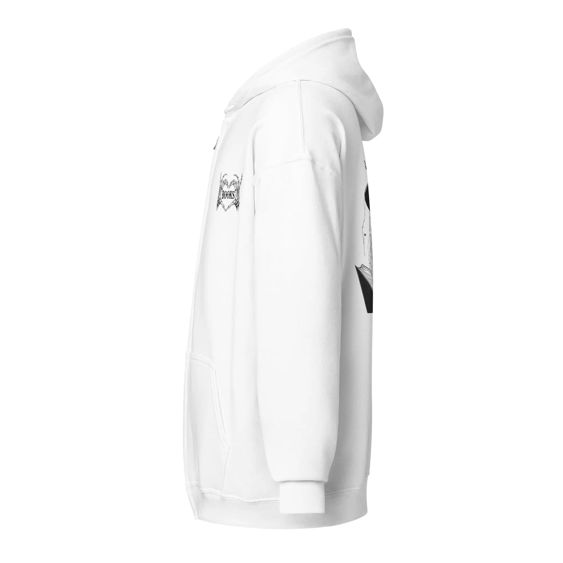 Creepy Witch Reader zip hoodie Front and Back - TBRaring