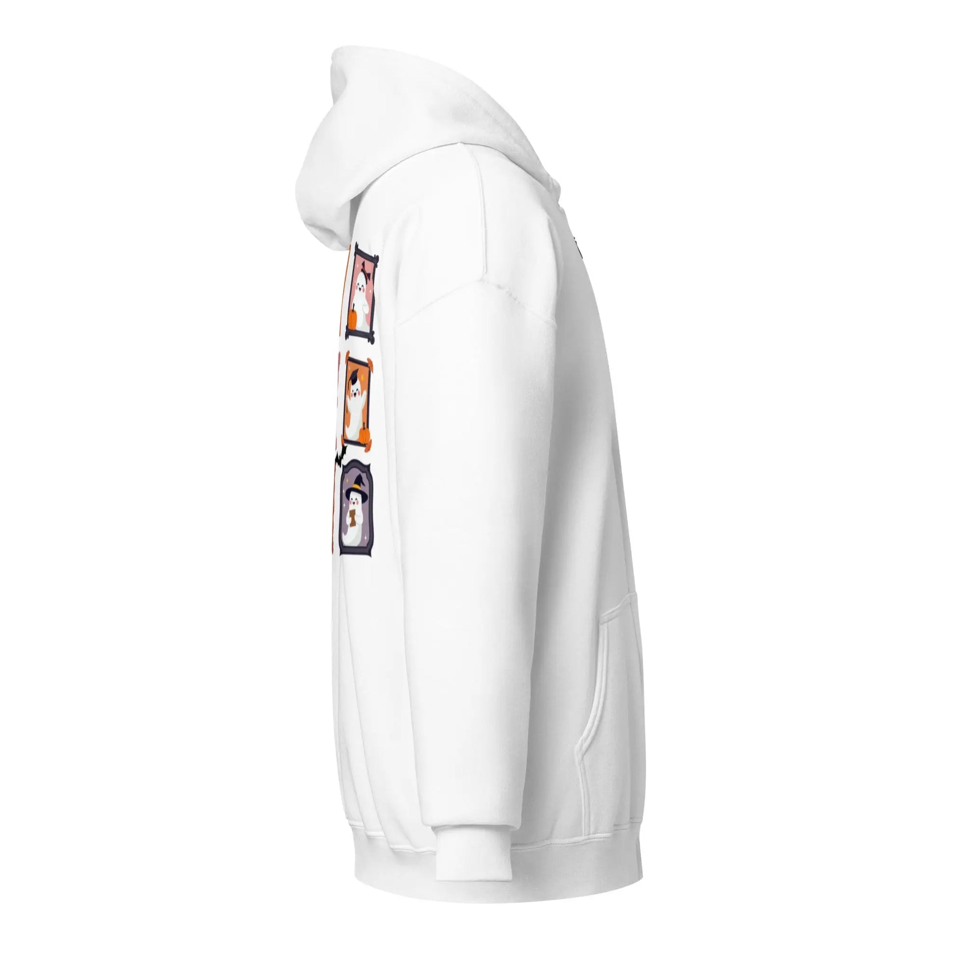 Ghost Teacher Picture Frame zip hoodie With Front and Back - TBRaring