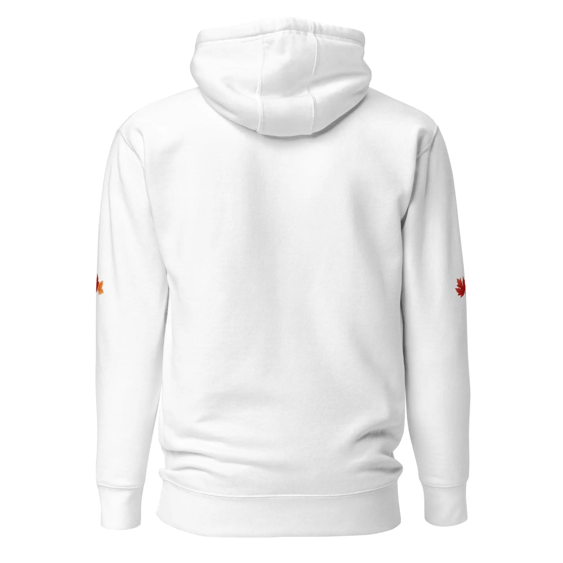Pumpkin Spice & Fictional Delights Unisex Hoodie With Leaves on Sleeves - TBRaring