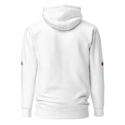 Pumpkin Spice & Fictional Delights Unisex Hoodie With Leaves on Sleeves - TBRaring
