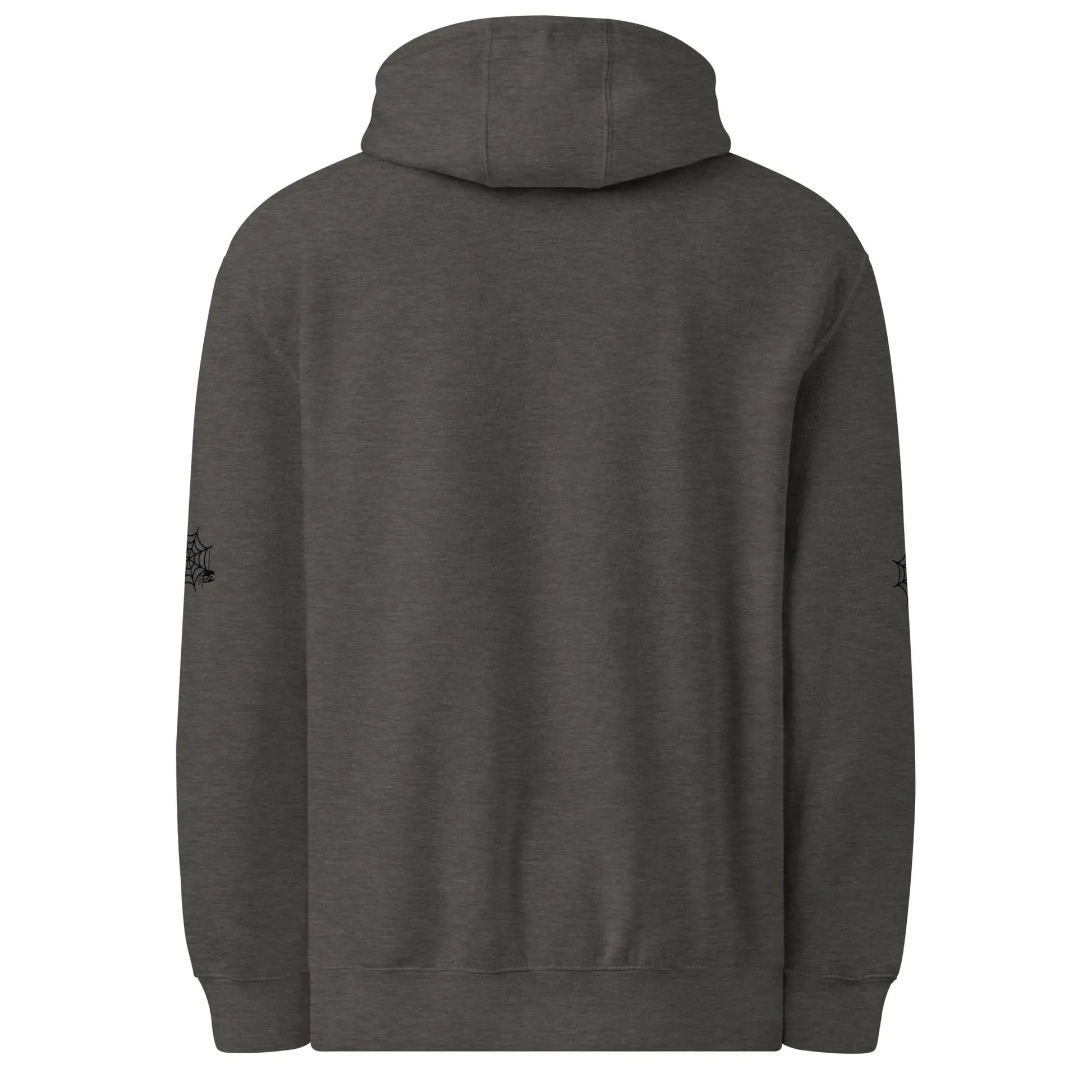 Halloween Ghost Bookcase Hoodie With Spider Webs On Sleeves - TBRaring
