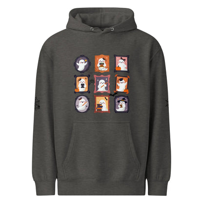 Ghost Teacher Picture Frame hoodie With Spider Webs On Sleeves - TBRaring
