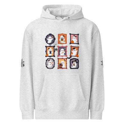Ghost Teacher Picture Frame hoodie With Spider Webs On Sleeves - TBRaring