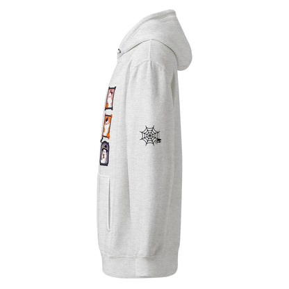 Ghost Teacher Picture Frame hoodie With Spider Webs On Sleeves - TBRaring