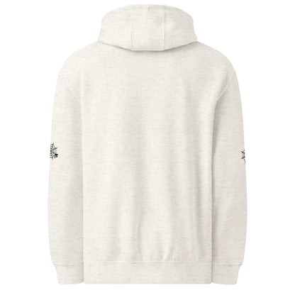 Halloween Ghost Bookcase Hoodie With Spider Webs On Sleeves - TBRaring
