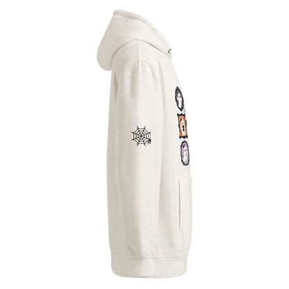 Ghost Teacher Picture Frame hoodie With Spider Webs On Sleeves - TBRaring