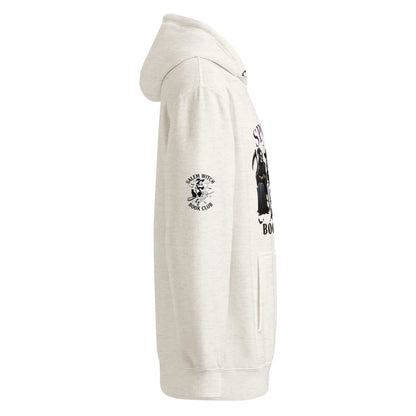 Spooky Book Club hoodie With Witch on Sleeve - TBRaring