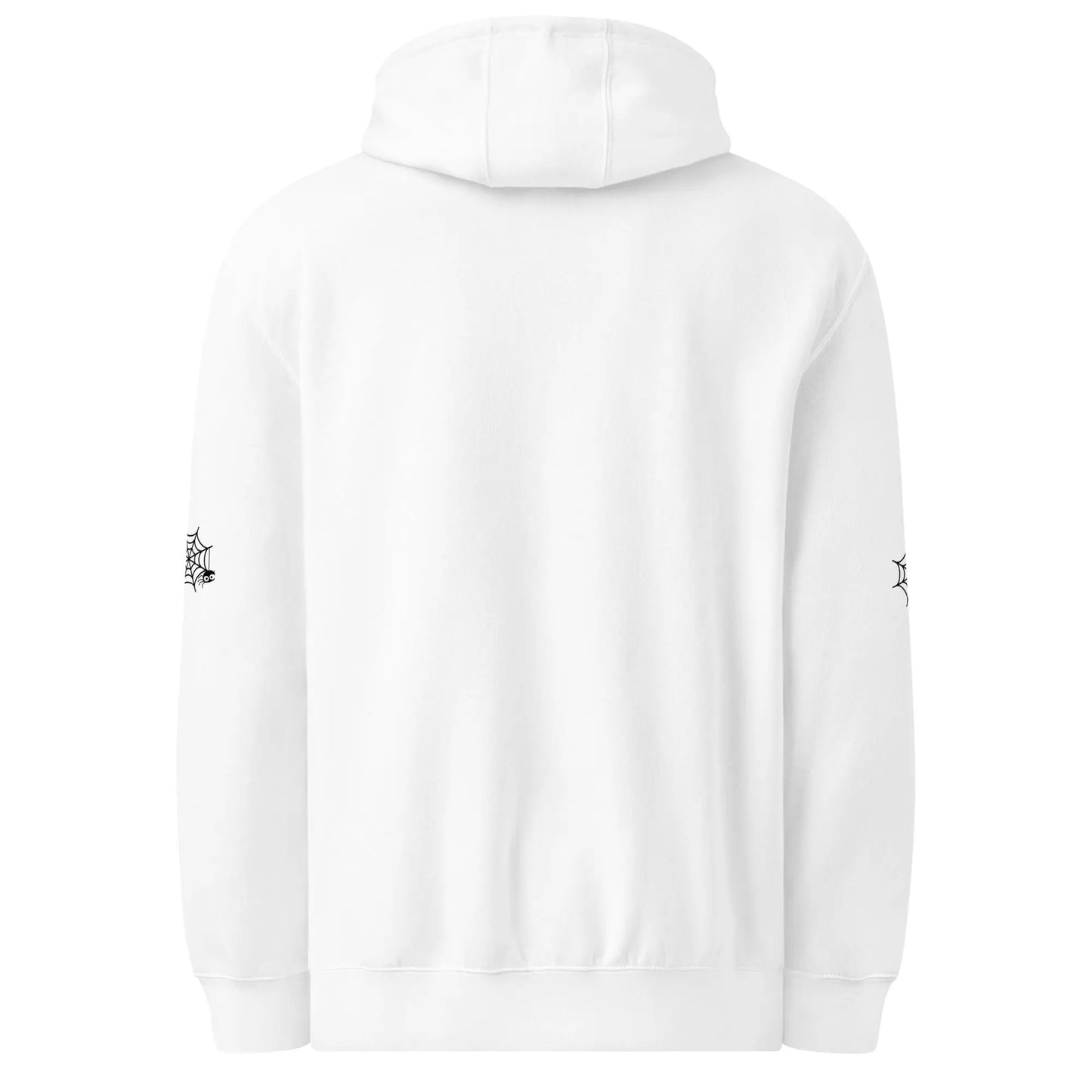 Halloween Ghost Bookcase Hoodie With Spider Webs On Sleeves - TBRaring