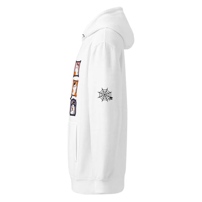 Ghost Teacher Picture Frame hoodie With Spider Webs On Sleeves - TBRaring