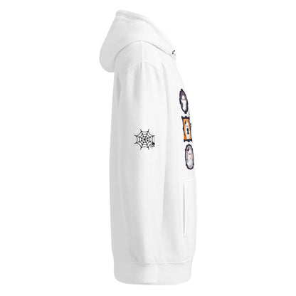 Ghost Teacher Picture Frame hoodie With Spider Webs On Sleeves - TBRaring
