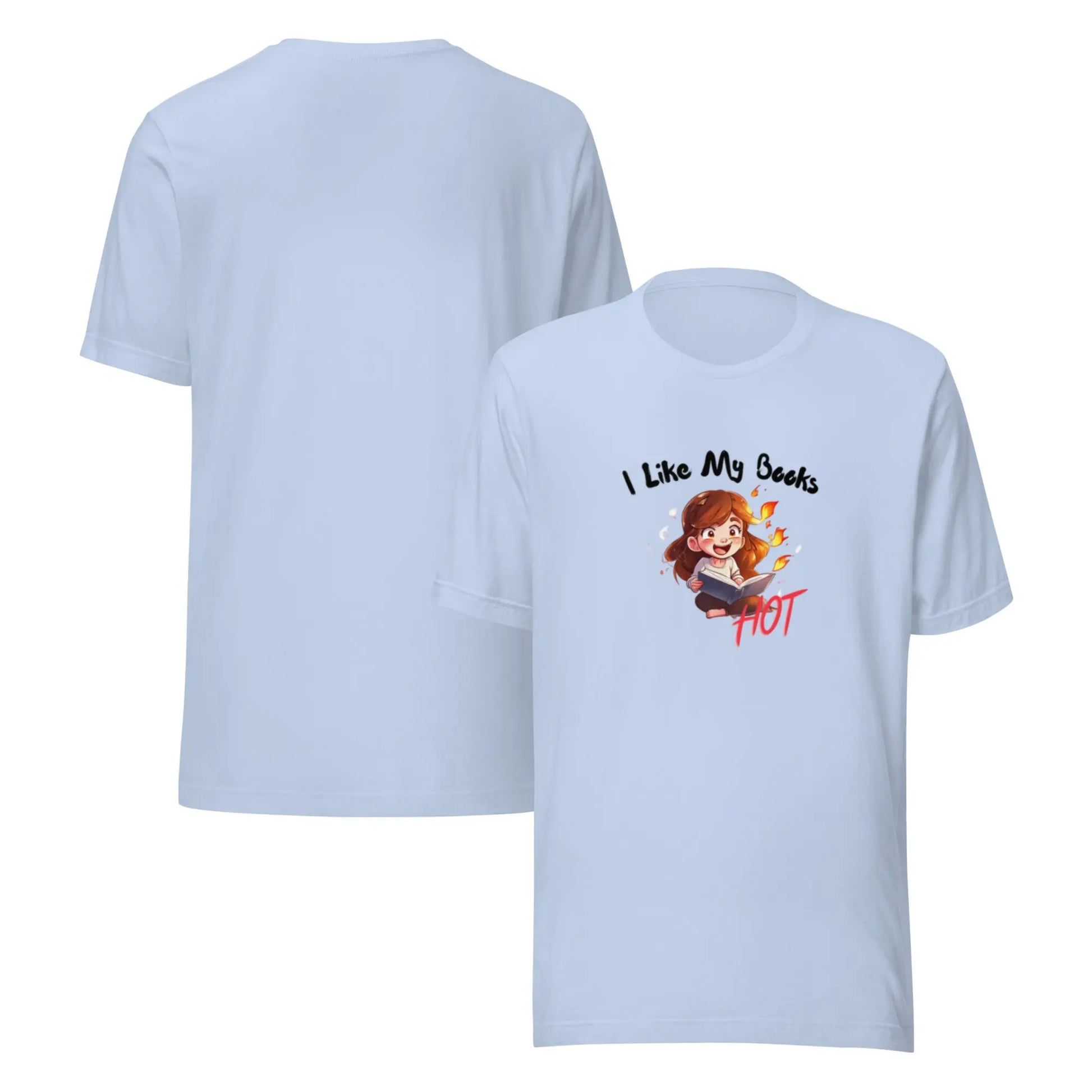 "I Like My Books Hot" Unisex t-shirt bookish merch - TBRaring