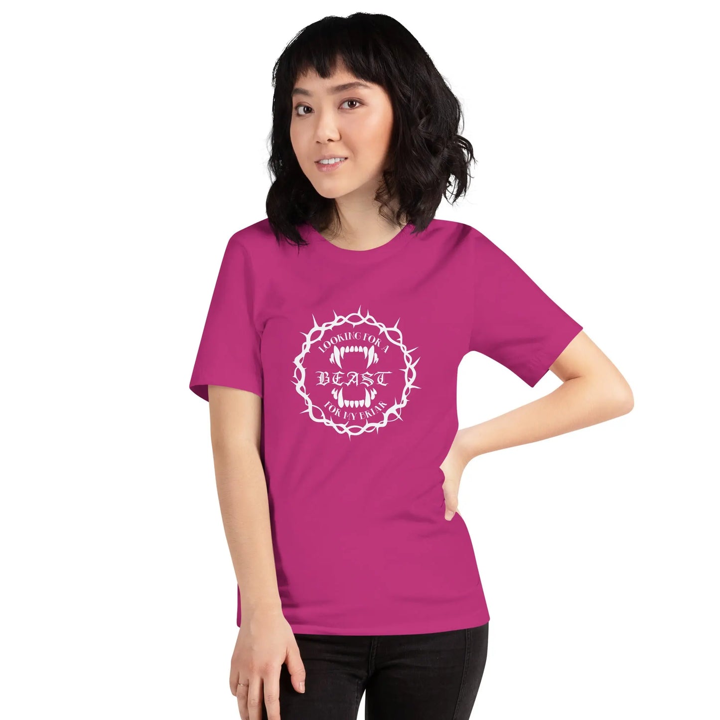 "Looking For A Beast For My Briar" Unisex t-shirt bookish merch - TBRaring