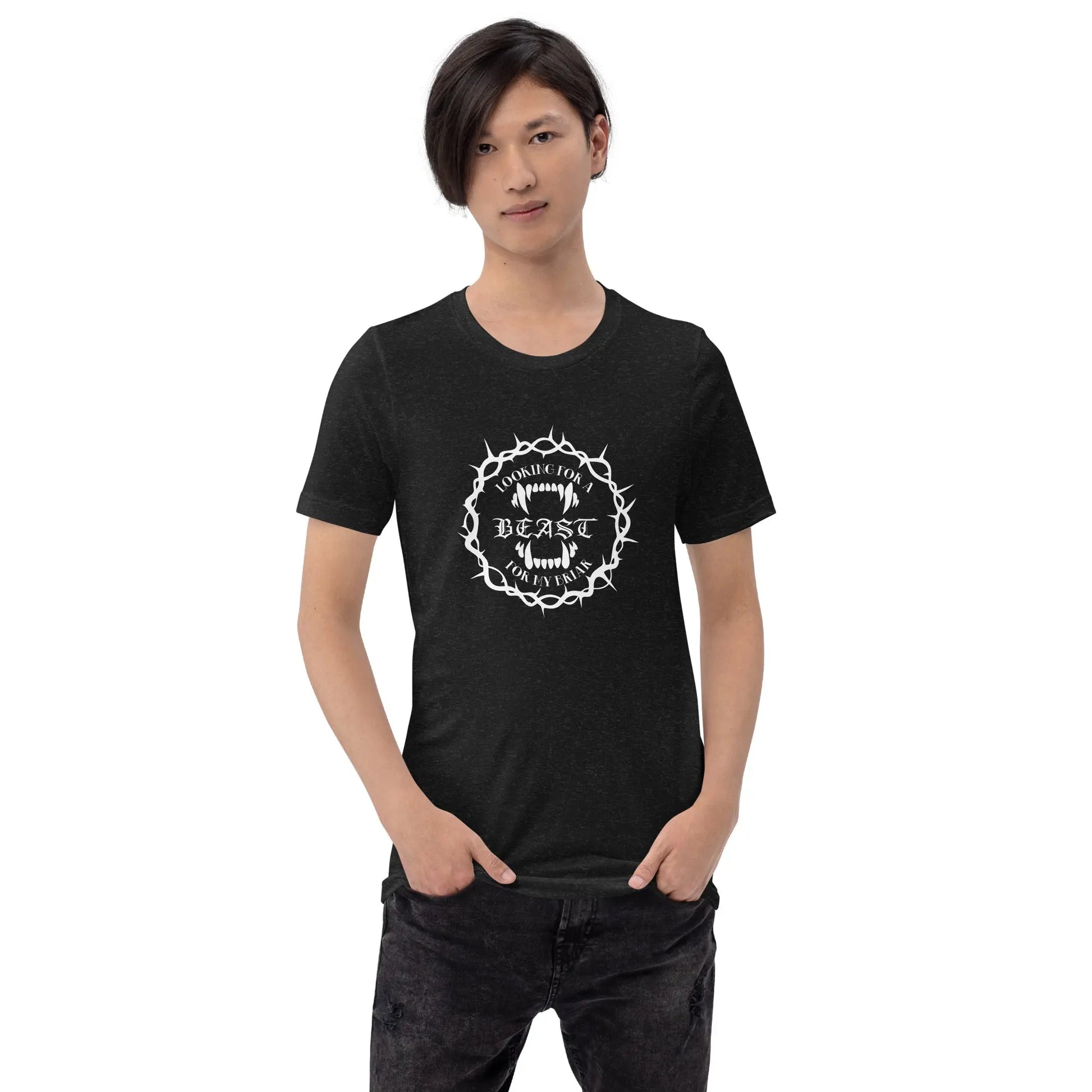 "Looking For A Beast For My Briar" Unisex t-shirt bookish merch - TBRaring