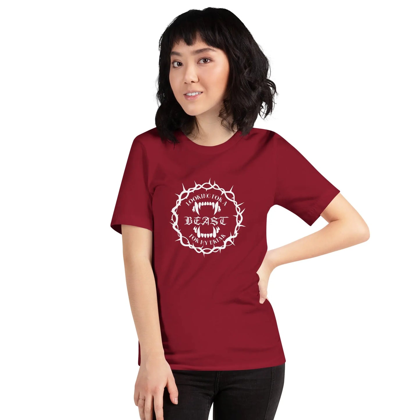 "Looking For A Beast For My Briar" Unisex t-shirt bookish merch - TBRaring