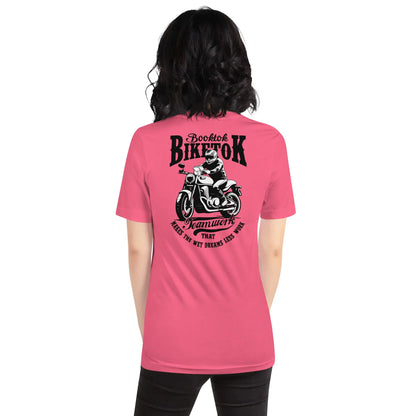 "Booktok Biketok Teamwork" Bookish Goods Unisex t-shirt - TBRaring