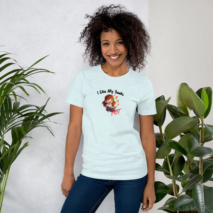 "I Like My Books Hot" Unisex t-shirt bookish merch - TBRaring