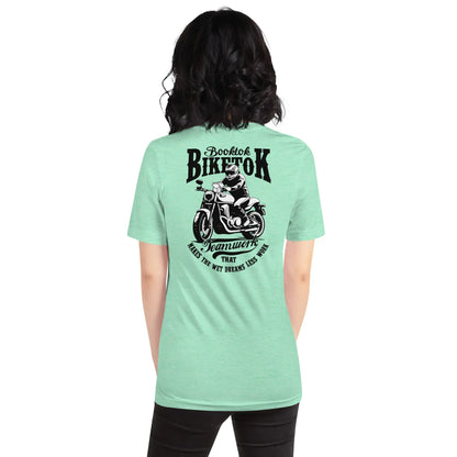 "Booktok Biketok Teamwork" Bookish Goods Unisex t-shirt - TBRaring