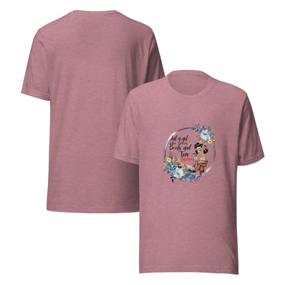 "Just a Girl who Loves Books and Tea - quila" Unisex t-shirt bookish merch - TBRaring