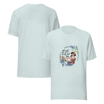 "Just a Girl who Loves Books and Tea - quila" Unisex t-shirt bookish merch - TBRaring