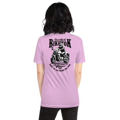 "Booktok Biketok Teamwork" Bookish Goods Unisex t-shirt - TBRaring