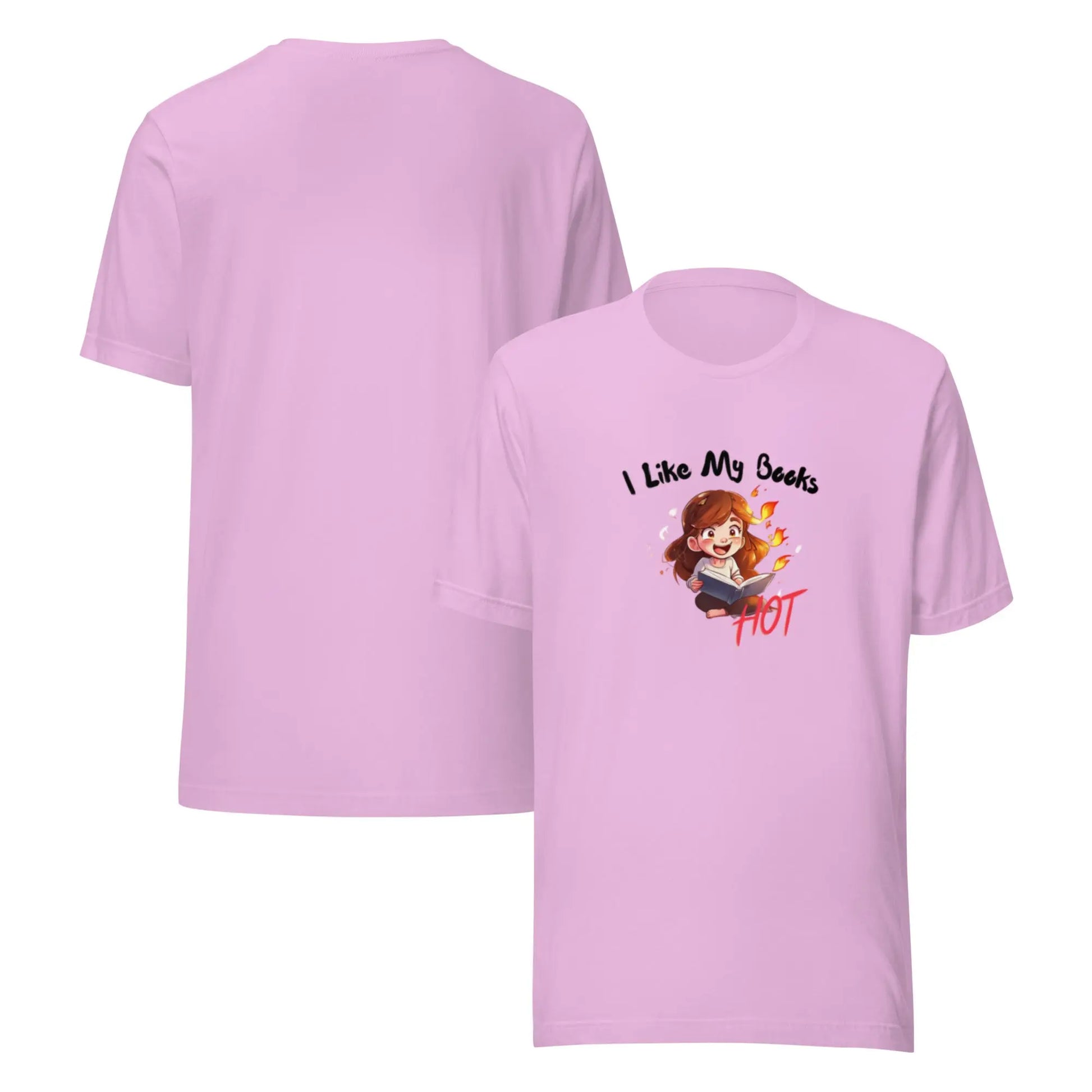 "I Like My Books Hot" Unisex t-shirt bookish merch - TBRaring