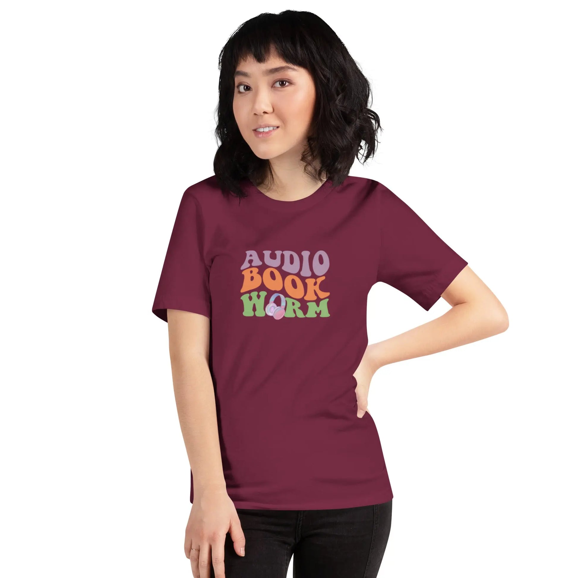 "Audio Book Worm" Unisex t-shirt Bookish Goods - TBRaring