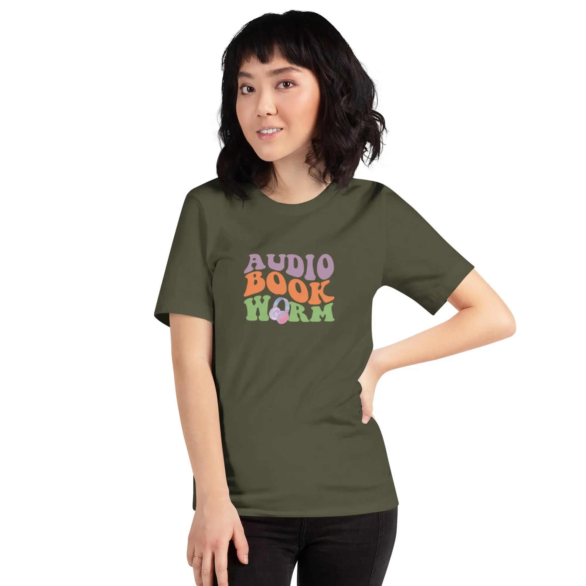 "Audio Book Worm" Unisex t-shirt Bookish Goods - TBRaring