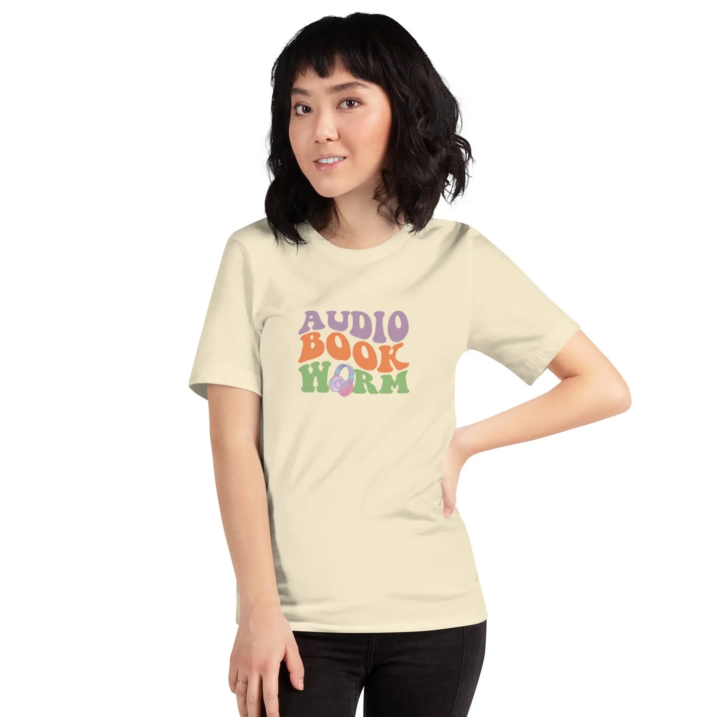 "Audio Book Worm" Unisex t-shirt Bookish Goods - TBRaring
