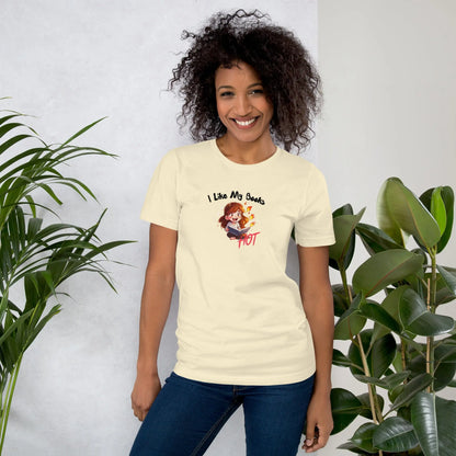 "I Like My Books Hot" Unisex t-shirt bookish merch - TBRaring