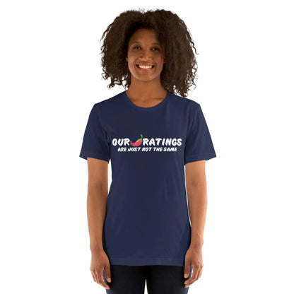Bookish Shop "Our Chili Pepper Ratings" Unisex t-shirt - TBRaring