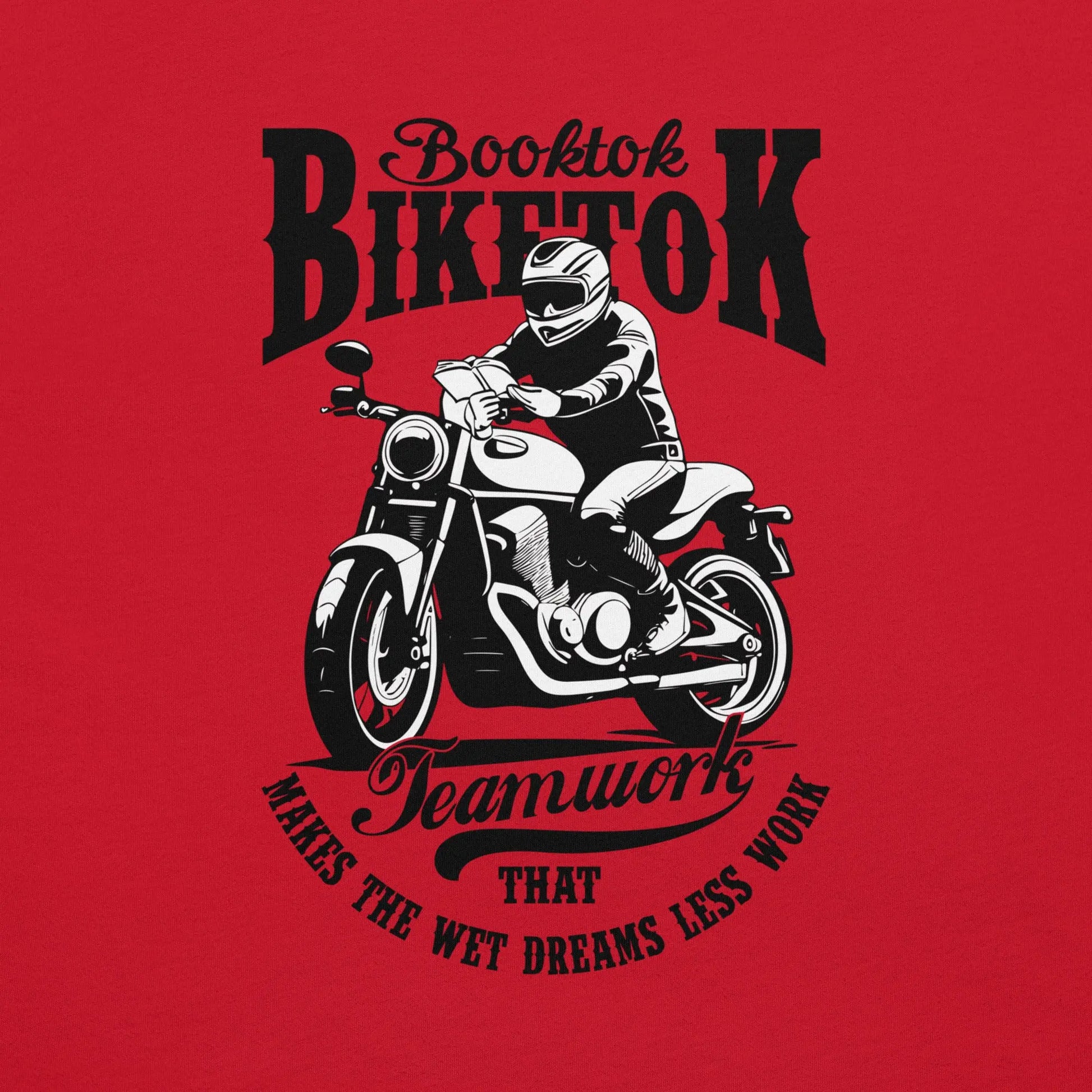 "Booktok Biketok Teamwork" Bookish Goods Unisex t-shirt - TBRaring