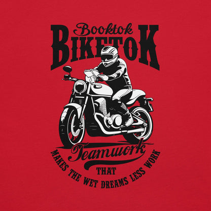 "Booktok Biketok Teamwork" Bookish Goods Unisex t-shirt - TBRaring