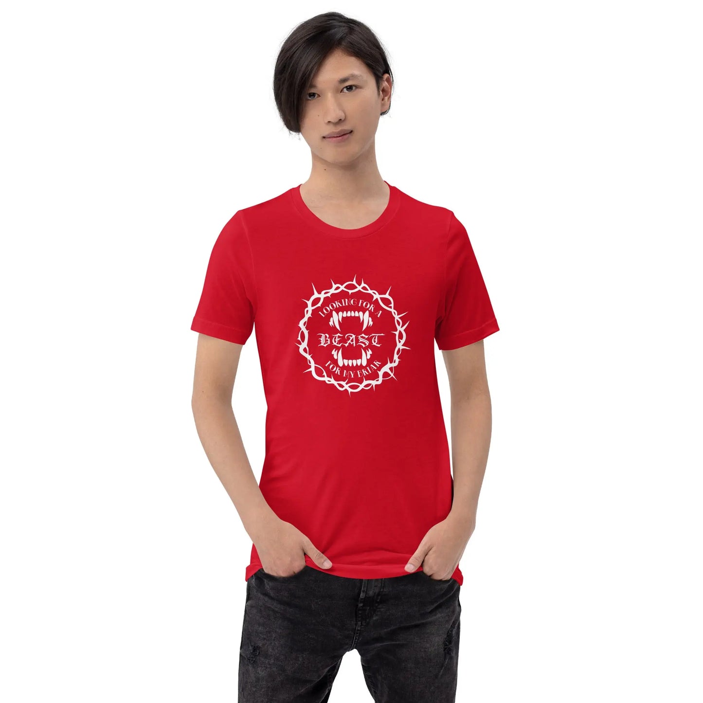 "Looking For A Beast For My Briar" Unisex t-shirt bookish merch - TBRaring