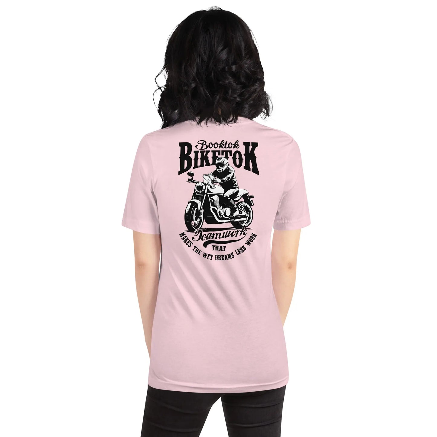 "Booktok Biketok Teamwork" Bookish Goods Unisex t-shirt - TBRaring