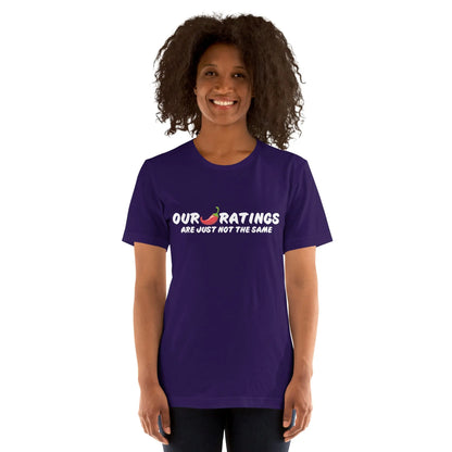 Bookish Shop "Our Chili Pepper Ratings" Unisex t-shirt - TBRaring