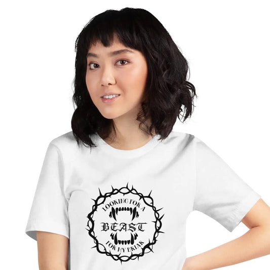 "Looking For A Beast For My Briar" Unisex t-shirt bookish merch - TBRaring
