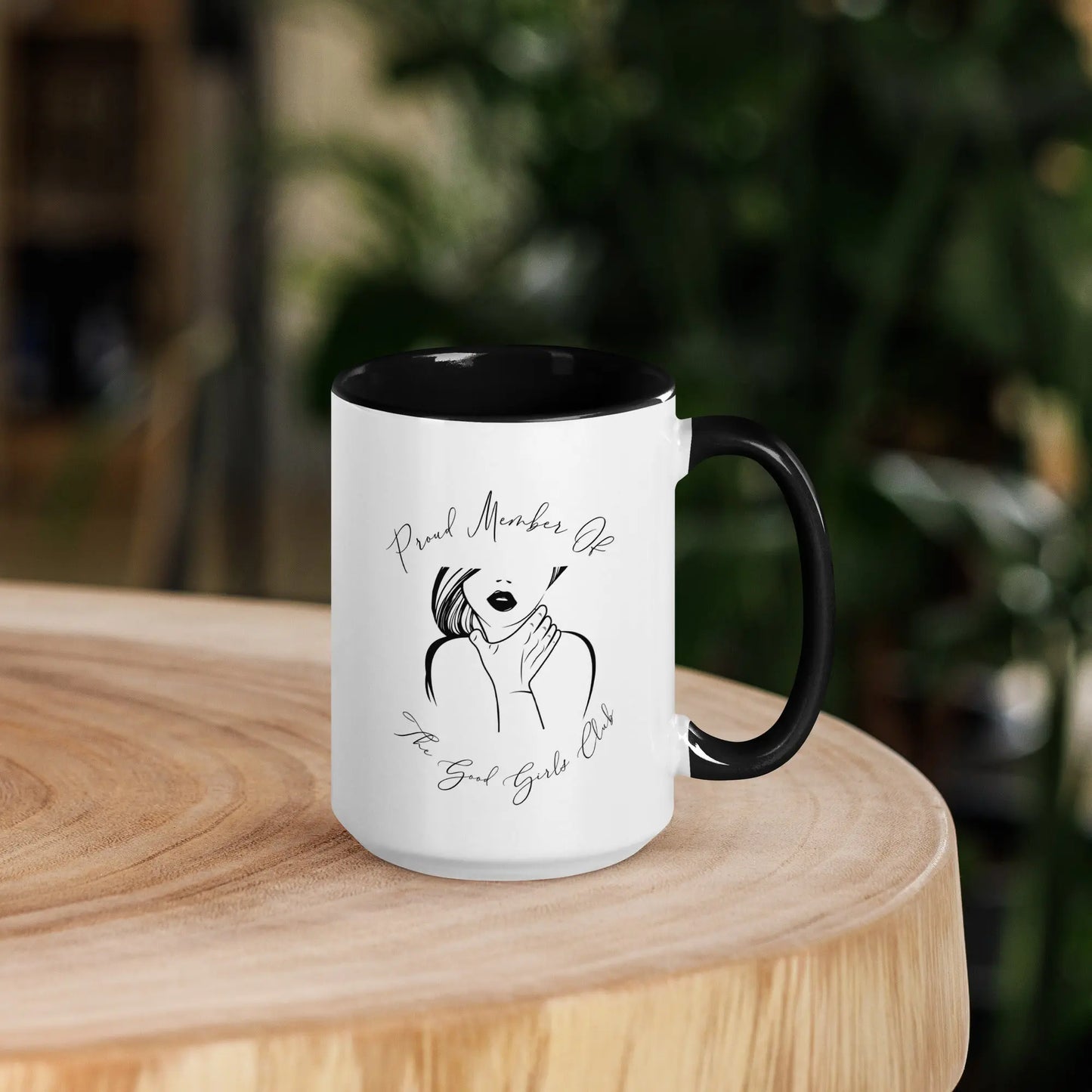 "Proud Member of the Good Girl Club" Bookish Merch Mug with Color Inside - TBRaring
