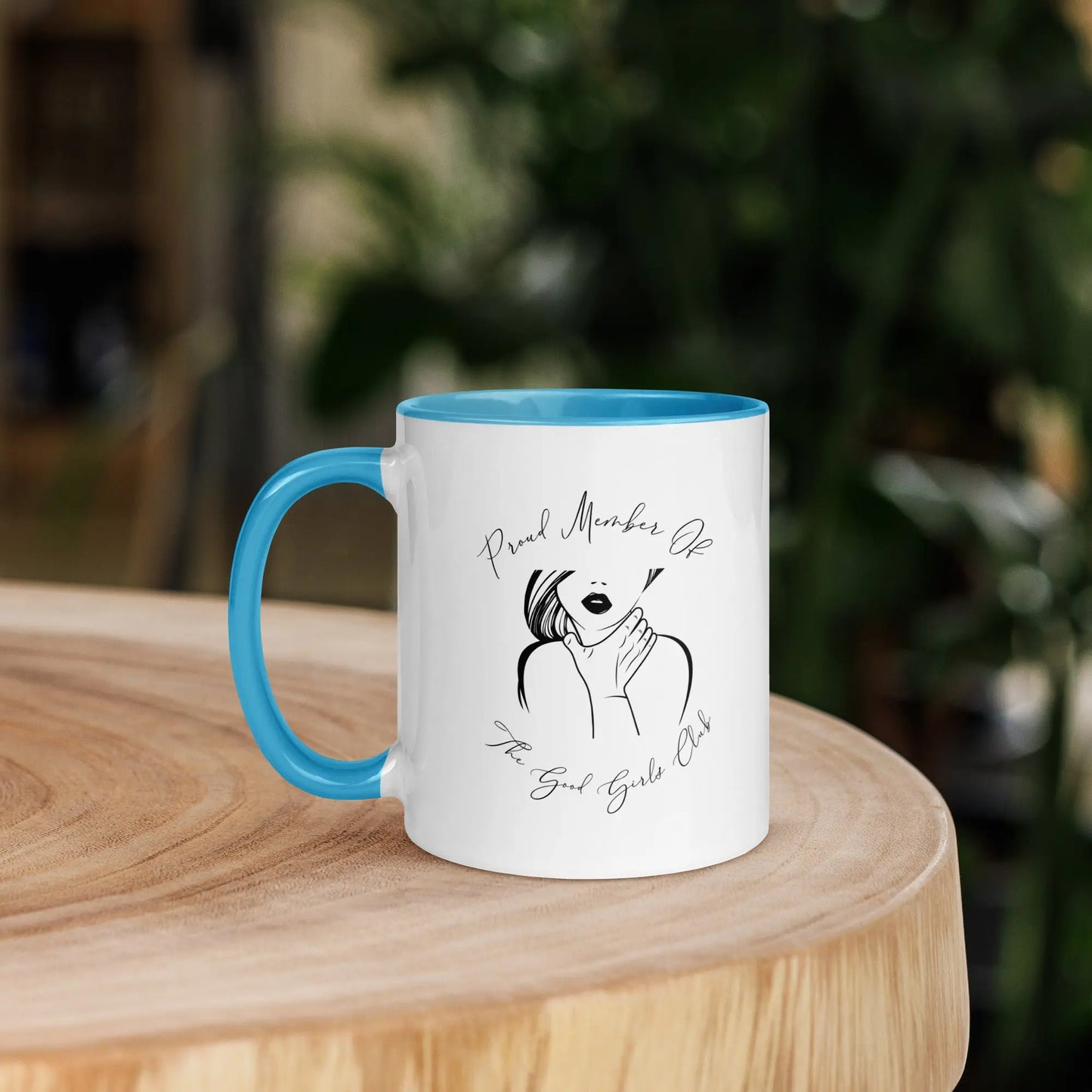 "Proud Member of the Good Girl Club" Bookish Merch Mug with Color Inside - TBRaring