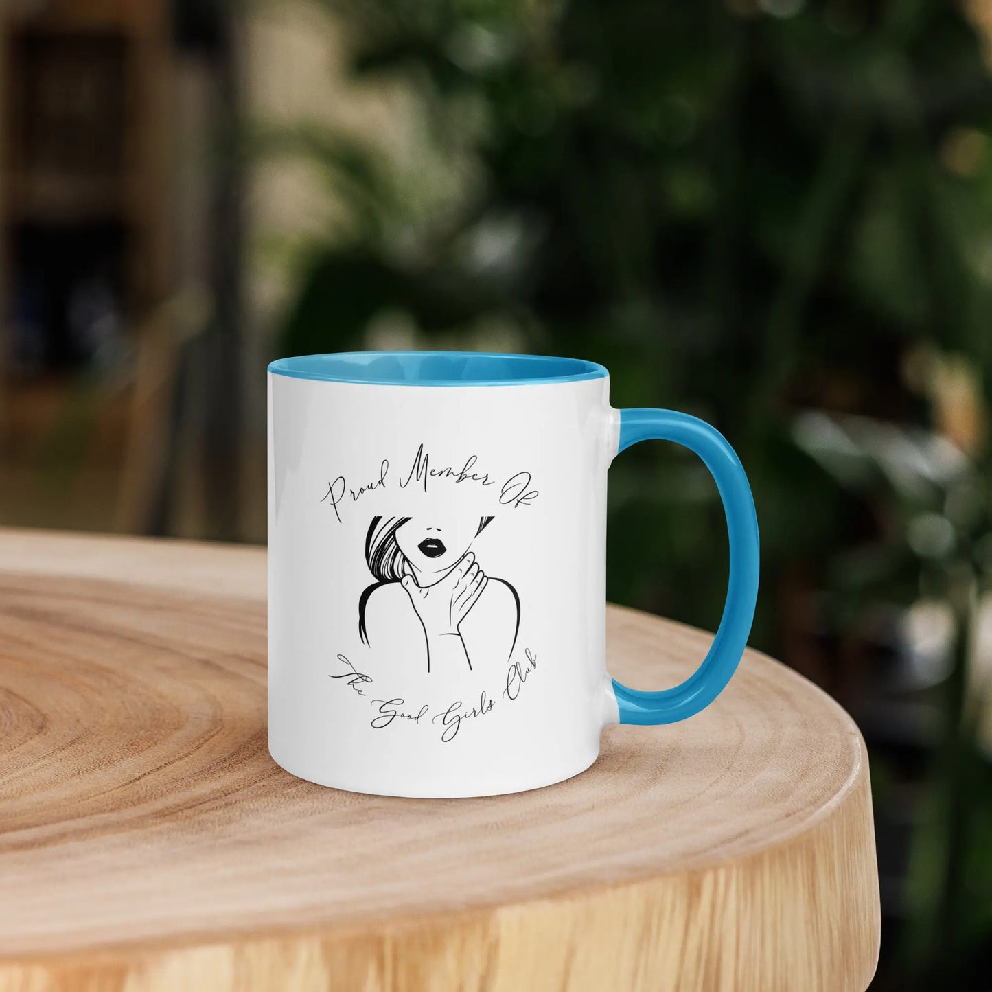 "Proud Member of the Good Girl Club" Bookish Merch Mug with Color Inside - TBRaring