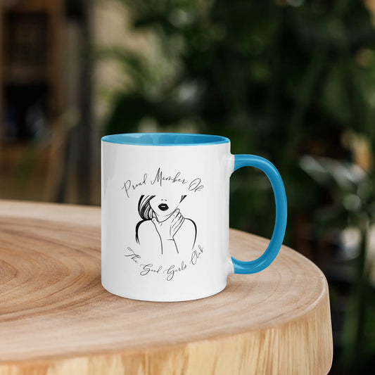 "Proud Member of the Good Girl Club" Bookish Merch Mug with Color Inside - TBRaring